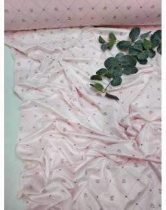 Ткань Плюш Гладкие мишки на розовом 200х180см Nobrand