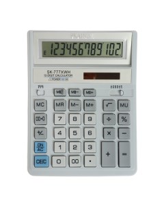 Калькулятор настольный большой бухгалтерский 12 разрядный SKAINER SK 777XWH двойное пи Nobrand