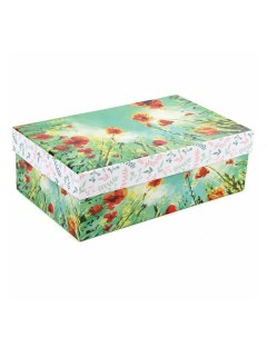Коробка подарочная Маки 24 х 6 х 14 см разноцветная Veld co