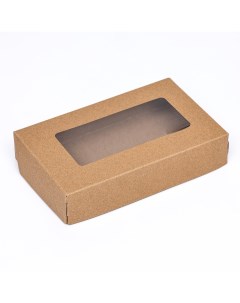 Коробка подарочная 20 х 8 х 22 см складная крафт Арт дизайн м