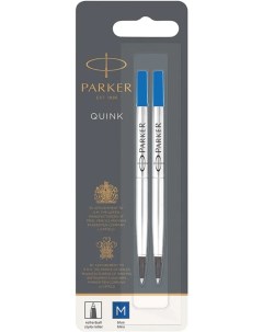 Стержень роллер Quink RB Z01 M 0 7 мм синий в упаковке 2 шт Parker