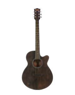 Акустическая гитара матовая коричневая Махагон Размер 41 дюйм FXL 411 SBK Fabio