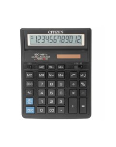 Калькулятор бухгалтерский SDC 888TII черный 12 разр Citizen