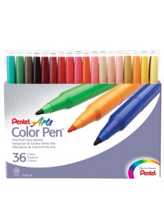 Фломастеры 36 цвет Color Pen Pentel