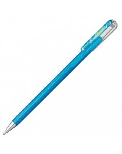 Гелевая ручка хамелеон Hybrid Dual Metallic 1 0мм сине серый синий метал сереб Pentel