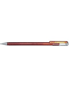 Ручка гелевая Hibrid Dual Metallic K110 DFX желтая оранжевая 1 мм 1 шт Pentel