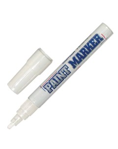 Маркер краска лаковый paint marker 4 мм белый PM 05 12 шт Munhwa
