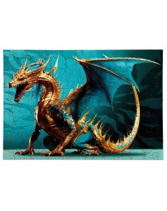 Пазл деревянный Золотой дракон 156 деталей Puzzle