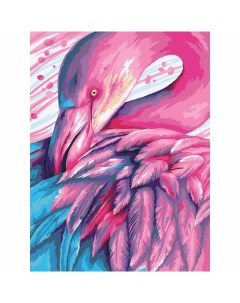 Картина по номерам Сказочный фламинго 30х40 см Три совы