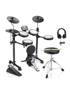 Электронная ударная установка DED 80 Electric Drum Set 5 Drums 3 Cymbals Donner