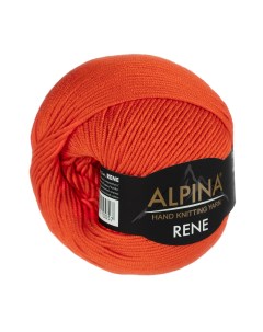 Пряжа RENE 10 шт в упак цвет яр оранжевый RENE 197 105 м от Alpina