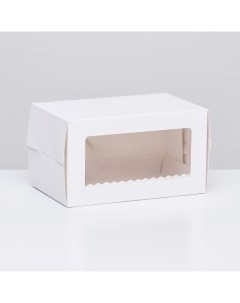 Коробка под рулет с окном белая 16 5 х 11 х 10 см Upak land
