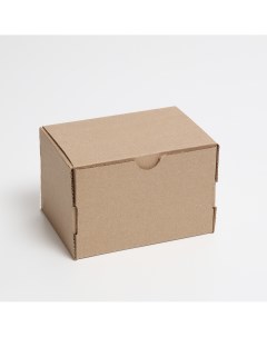 Коробка самосборная бурая 15 х 10 х 10 см Nobrand
