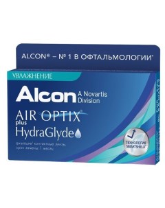 Линзы контактные Алкон air optix plus hydraglyde 8 6 6 25 3шт Alcon