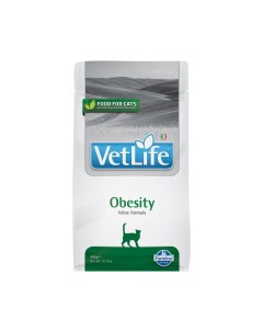 Корм для кошек Vet Life Natural Diet при ожирении сух 400г Farmina