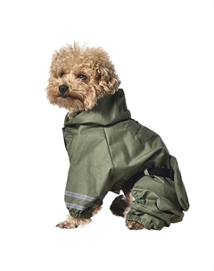 Комбинезон-дождевик для собак Grass M (длина спины 35см, обхват груди 34-38см) зеленый Foxie