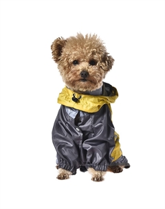 Комбинезон-дождевик для собак Ray трансформер желтый р. L (дл.спины 40см, обхват груди 38-42см) Foxie
