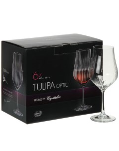 Бокал для вина 450 мл стекло 6 шт Tulipa optic CR450101TO Bohemia