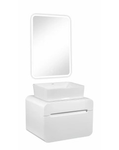 Мебель для ванной комнаты Ницца 60 см белая Runo