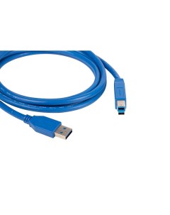 Кабель USB 3 0 AM USB 3 0 Bm экранированный 90 см синий C USB3 AB 3 96 0235003 Kramer