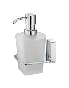 Дозатор для мыла Leine с держателем стекло матовый металл хром K 5099 Wasserkraft