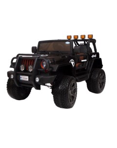 Детский электромобиль Jeep Wrangler Т555МР полный привод 4х4 Чёрный Barty