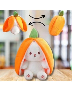 Мягкая игрушка Клубничный кролик оранжевый Nobrand