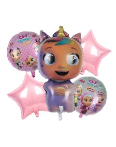 Воздушные шары Куклы Cry Babies набор Мечтательный единорог Мосшар