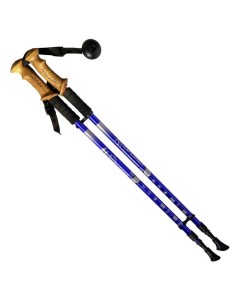 Палки для скандинавской ходьбы 2 х секционные цвет синий до 135 см Sportex