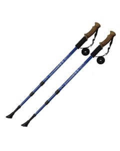 Палки для скандинавской ходьбы цвет синий до 135 см Sportex