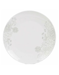 Тарелка обеденная Нежность 26 7 см белая Milvis