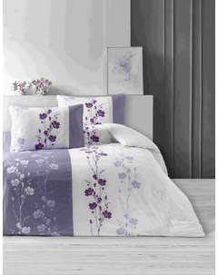 Комплект постельного белья Ranforce Floral Violet Семейное Efor