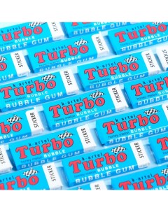 Жевательная резинка Turbo со вкусом дыни с наклейкой 14 г К артель