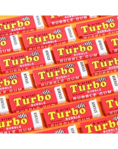 Жевательная резинка Turbo со вкусом персика с наклейкой 14 г К артель