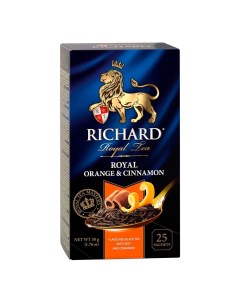 Чай черный Royal Orange Cinnamon 2 г х 25 пакетиков Richard