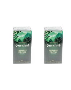 Чай в пакетиках Jasmine Dream Жасмин зеленый 25 пакетиков х 2 шт Greenfield