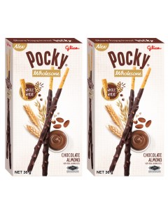 Печенье Pocky с миндалем и шоколадом 2 шт по 36 г Glico