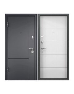 Дверь входная Torex для квартиры металлическая Flat M 1000х2050 левый серый бежевый Torex стальные двери