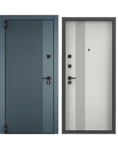 Дверь входная Torex для квартиры металлическая Terminal D 860х2050 левый синий серый Torex стальные двери