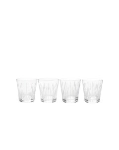 Набор из четырех стаканов для виски Lotus Lalique