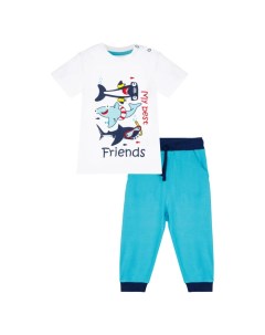 Комплект трикотажный для мальчиков Marine Boy футболка брюки Playtoday