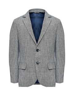 Пиджак однобортный серый текстурная ткань Antony morato