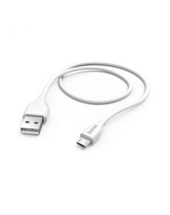Кабель интерфейсный USB 2 0 00173628 microUSB B m USB A m 1 4м белый Hama