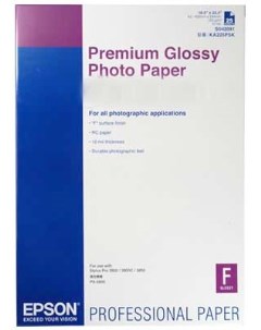 Фотобумага C13S042091 Premium Glossy PhotoPap A2 25s Epson