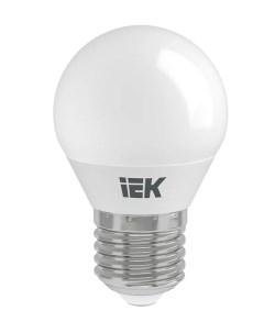 Лампа светодиодная LLE G45 9 230 40 E27 Eco G45 9Вт шар 4000К нейтр бел E27 230В Iek