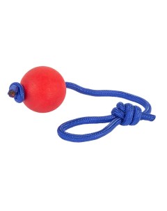 Игрушка для собак Мяч 5 см на веревке цельнолитой резина Каскад