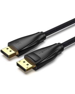 Кабель аудио видео HCCBH DisplayPort m DisplayPort m ver 1 4 2м GOLD черный Vention