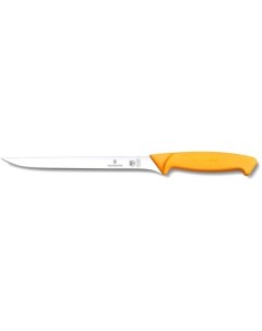 Нож кухонный Swibo филейный 200мм заточка прямая стальной желтый Victorinox