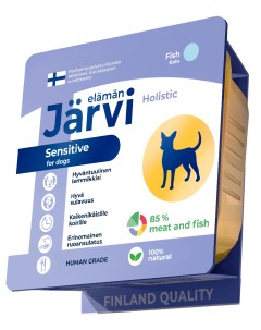 Мясной паштет с рыбой для собак всех пород с чувствительным пищеварением 100 г Jarvi