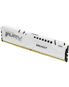 Модуль памяти DIMM 32Gb DDR5 PC48000 6000MHz Fury Beast White KF560C40BW 32 Kingston